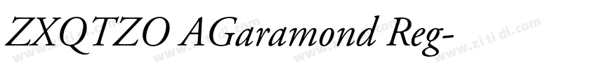 ZXQTZO AGaramond Reg字体转换